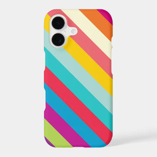 Diagonal Stripes In Summer Colours