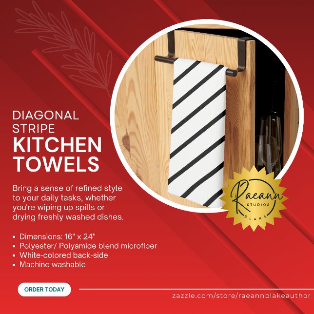 Diagonal Stripes Kitchen Towels (Creator Uploaded)