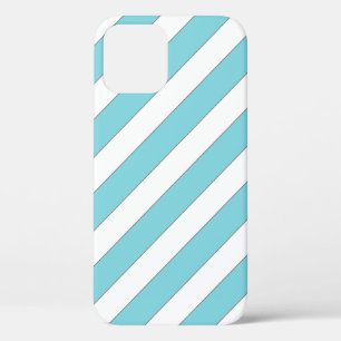 diagonal stripes light blue iPod touch cover