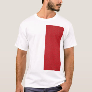 Diagonal Tomato Red Block T-Shirt – Customizable