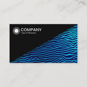 Diagonal V2 - Black - Abstract 120716(06) Business Card