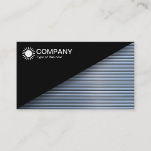 Diagonal V2 - Black - Chrome Tubes Business Card