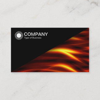 Diagonal V2 - Black - Tongues of Fire Business Card