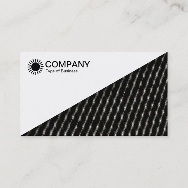 Diagonal V2 - White - Abstract Mesh Business Card (Front)
