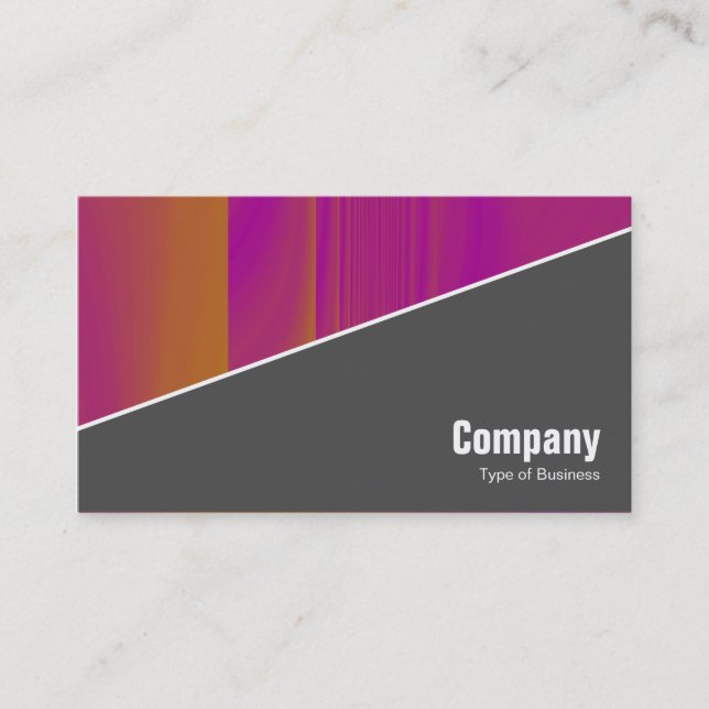 Diagonal V3 - 70pc Grey Business Card (Front)
