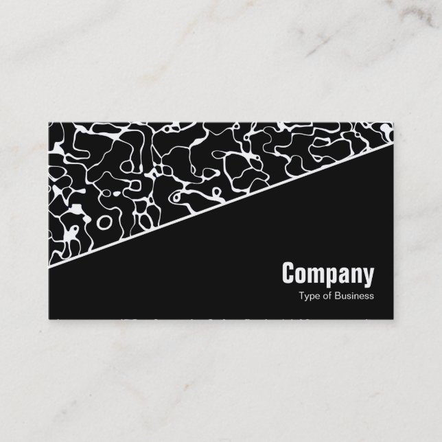Diagonal V3 - Black - Abstract 080716(9) Business Card (Front)
