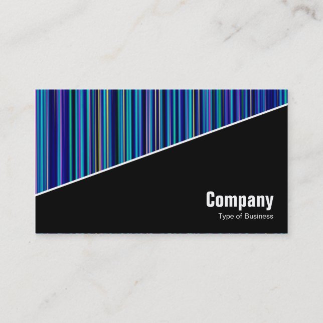 Diagonal V3 - Black - Abstract 120716(012) Business Card (Front)