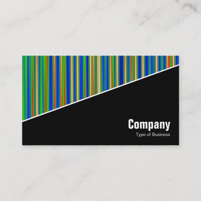 Diagonal V3 - Black - Abstract 130716(03) Business Card (Front)