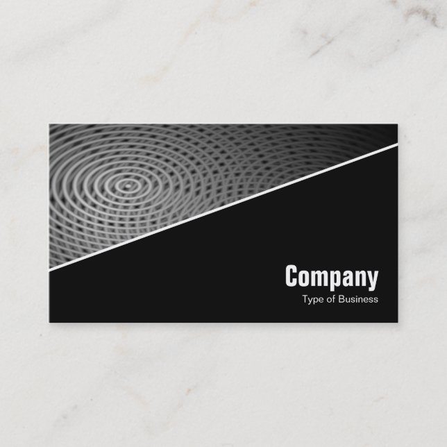 Diagonal V3 - Black - Electric Pool Business Card (Front)