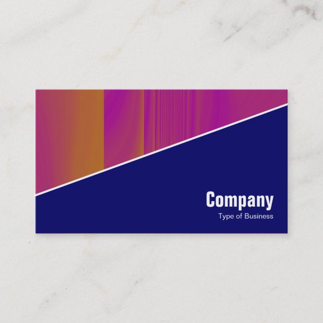 Diagonal V3 - Deep Navy Business Card (Front)