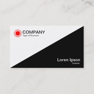 Diagonal - White and Black Business Card