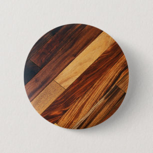 Diagonal Wood Flooring 2 Inch Round Button