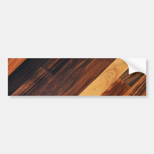 Diagonal Wood Flooring Bumper Sticker (Front)