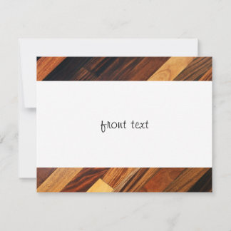 Diagonal Wood Flooring Invitation