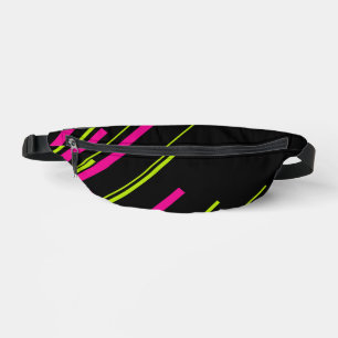 Diagonales en vert citron, rose et noir