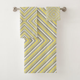 Diagonales grises et jaunes