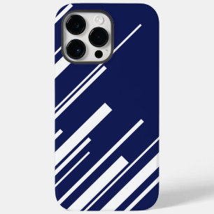 Diagonals - Blue and White Case-Mate iPhone 14 Pro Max Case