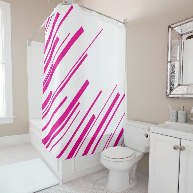 Diagonals in Magenta and White (In Situ)