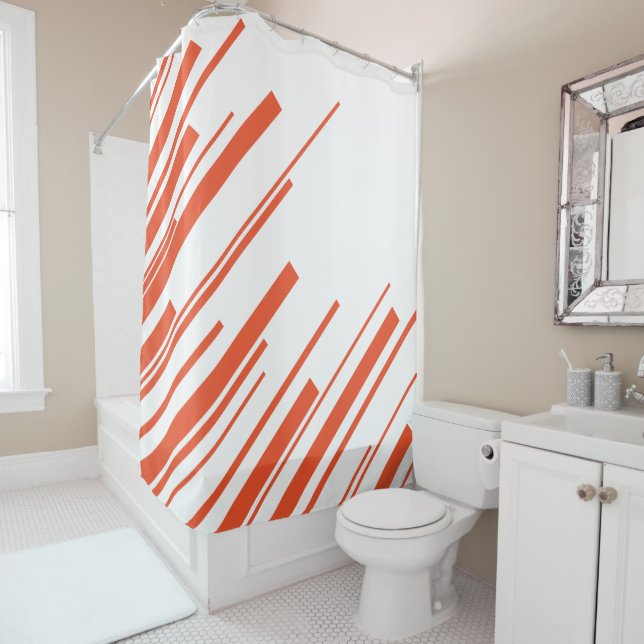 Diagonals in Orange and White (In Situ)