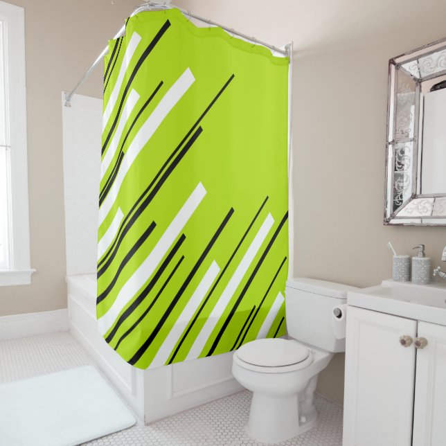 Diagonals - Lime Green (In Situ)
