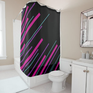 Diagonals - Pink, Purple, Blue and Black