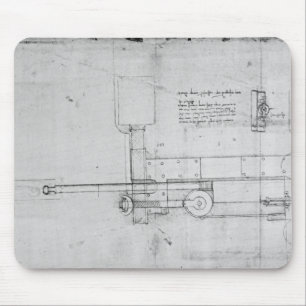 Diagram of a Mechanical Bolt Mouse Pad