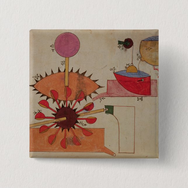 Diagram of a system for pumping water into a 2 inch square button (Front)