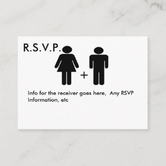 Diagramme de couple Carte RSVP amusante