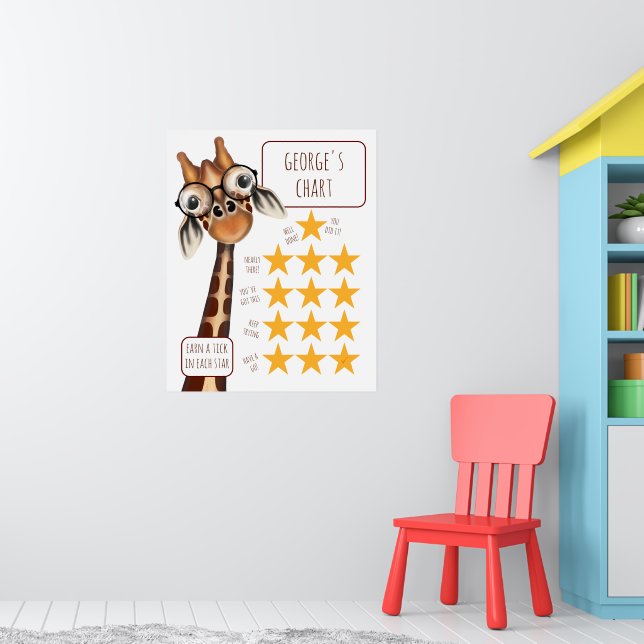Diagramme de Giraffe, Poster Paper (Matte) (Pépinière 1)