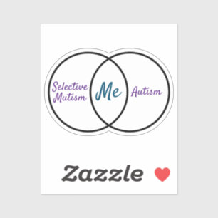 Diagramme de Venn double diagnostic Autocollant vi