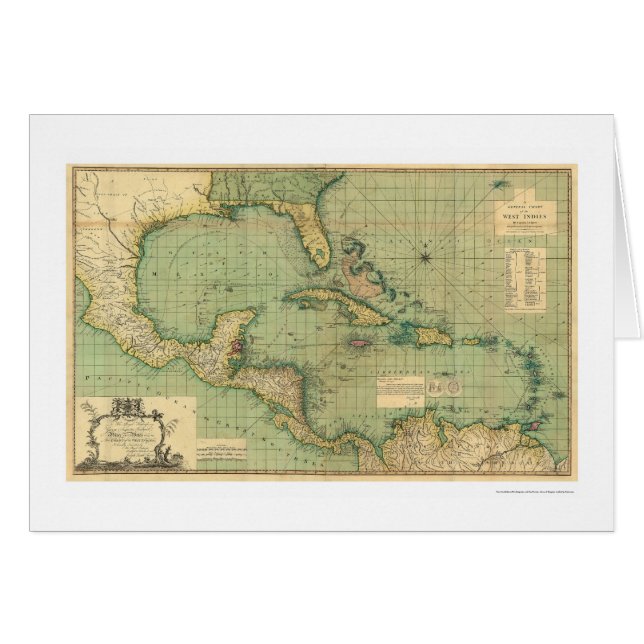 Diagramme général des Antilles par Speer 1796 (Devant horizontal)