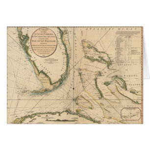 Diagramme nautique du Golfe de la Floride
