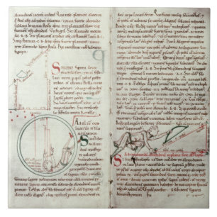 Diagrams of measurements and text (vellum) tile