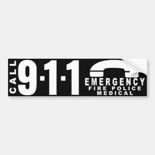 Dial 911 Police Sticker 9