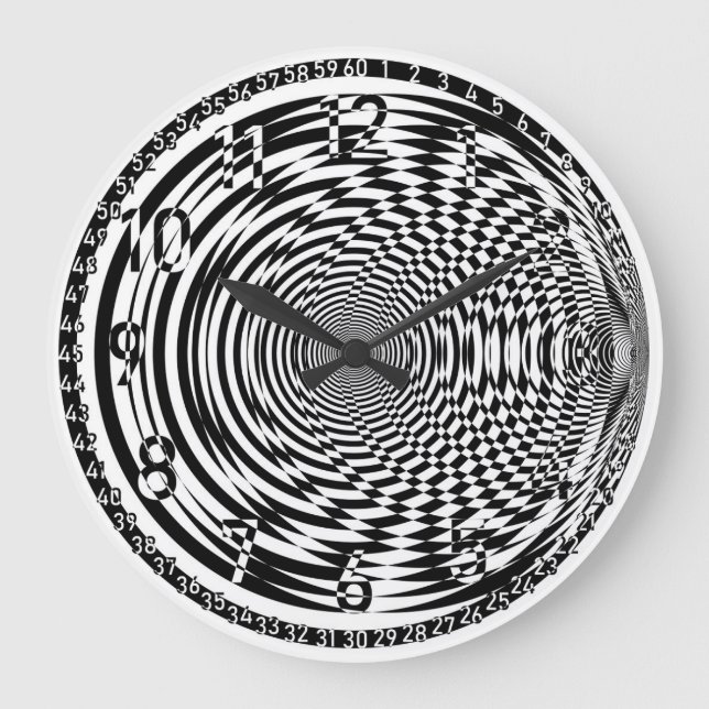 dial black clock arabesque negative spaces (Front)
