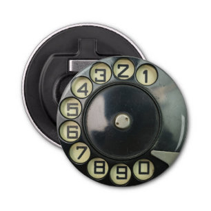 dial disc vintage retro phone number disc rotary bottle opener