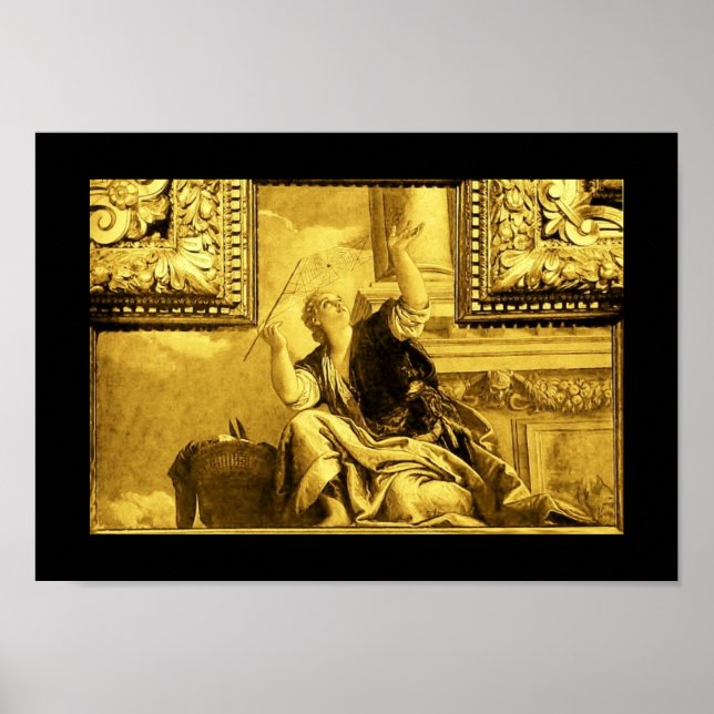 DIALECTICS  by Paolo Veronese, Black,Gold Yellow Poster (Front)