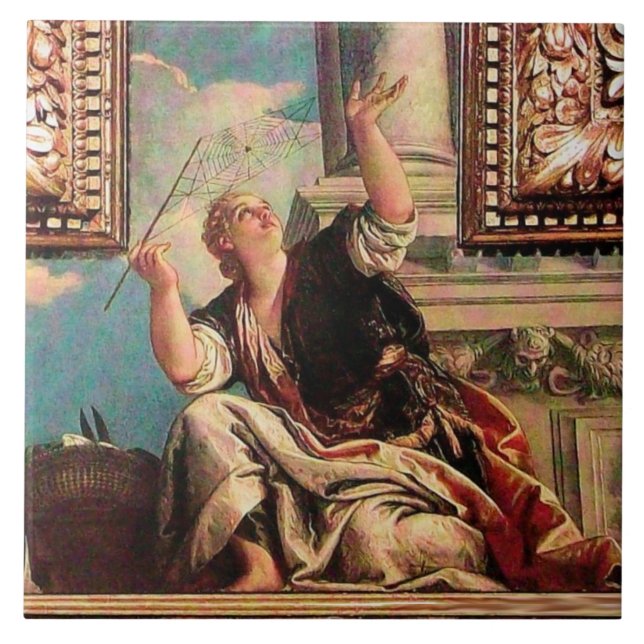 DIALECTICS by Paolo Veronese Tile (Front)