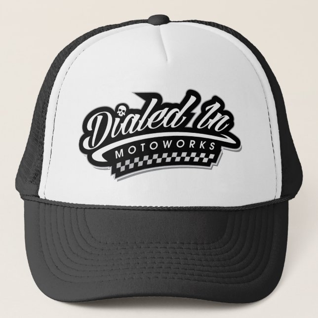 Dialled In Classic Motorcycle Design Hat (Front)