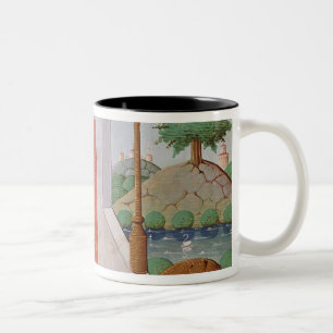 Dialogue between Boethius and Philosophy Two-Tone Coffee Mug