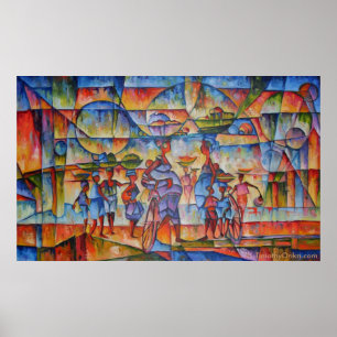 Dialogue de rue II - Impression sur toile