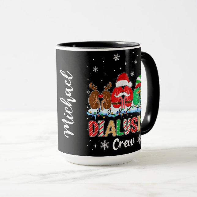 Dialysis Crew Christmas Mug (Front Right)