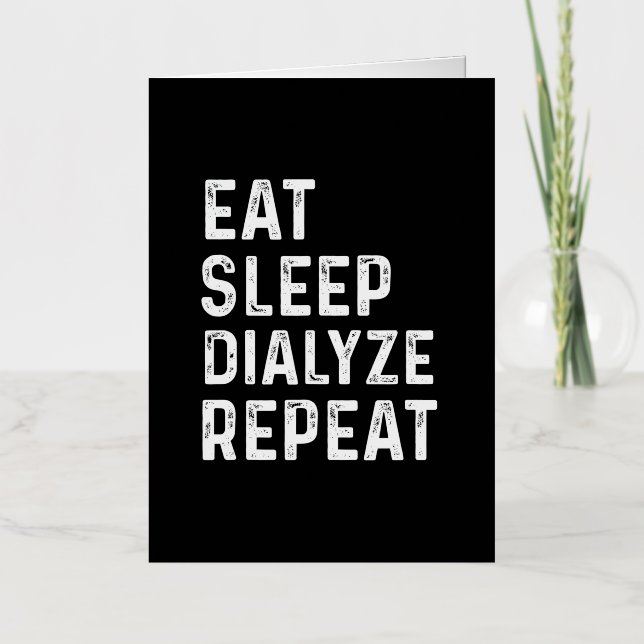 Dialysis Gifts For Patients Kidney Tech Nephrology Foil Greeting Card (Front)