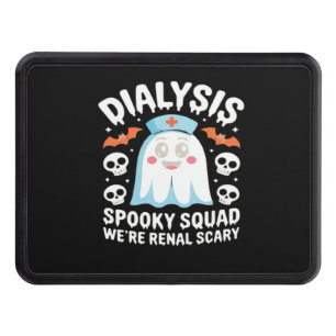 Dialysis Nephrology Nurse Cute Halloween Spooky Es Trailer Hitch Cover