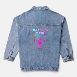 Dialysis Nephrology Registered Nurse Hospital Rn N Denim Jacket