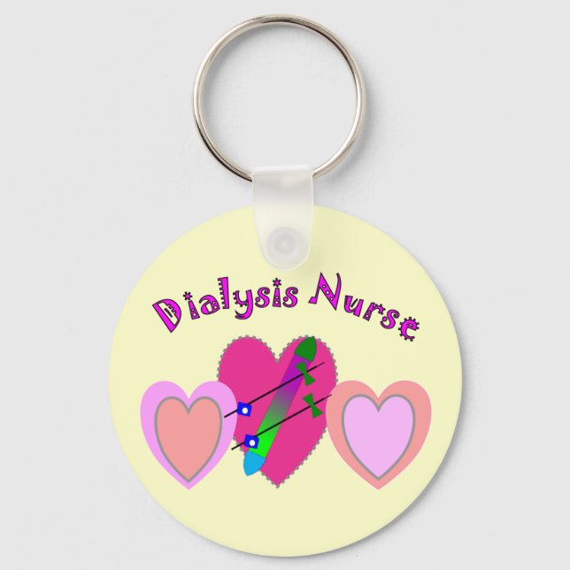 Dialysis Nurse Gifts Keychain (Front)