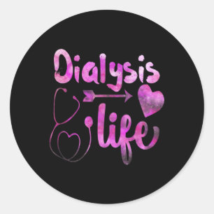 Dialysis Nurse Nephrology Kidney Disease Nursing 1 Classic Round Sticker