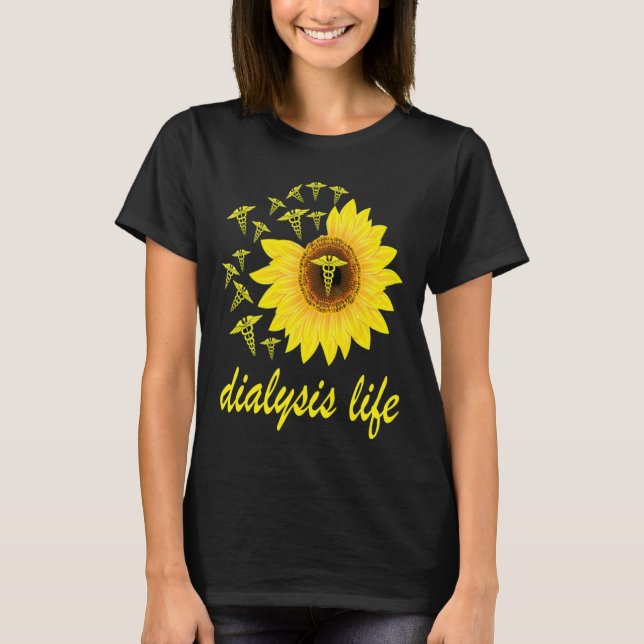 Dialysis nurse Patient Care Nephrology Technician T-Shirt (Front)