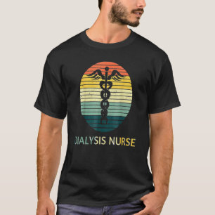 Dialysis Nursing US Flag Patriotic Nephrology Nurs T-Shirt