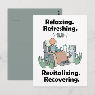 Dialysis Patient Revitalizing Recovery Party Postcard